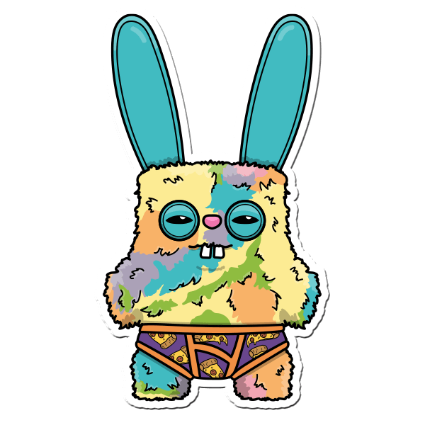 Rabid Rabbit Tie Dye asset