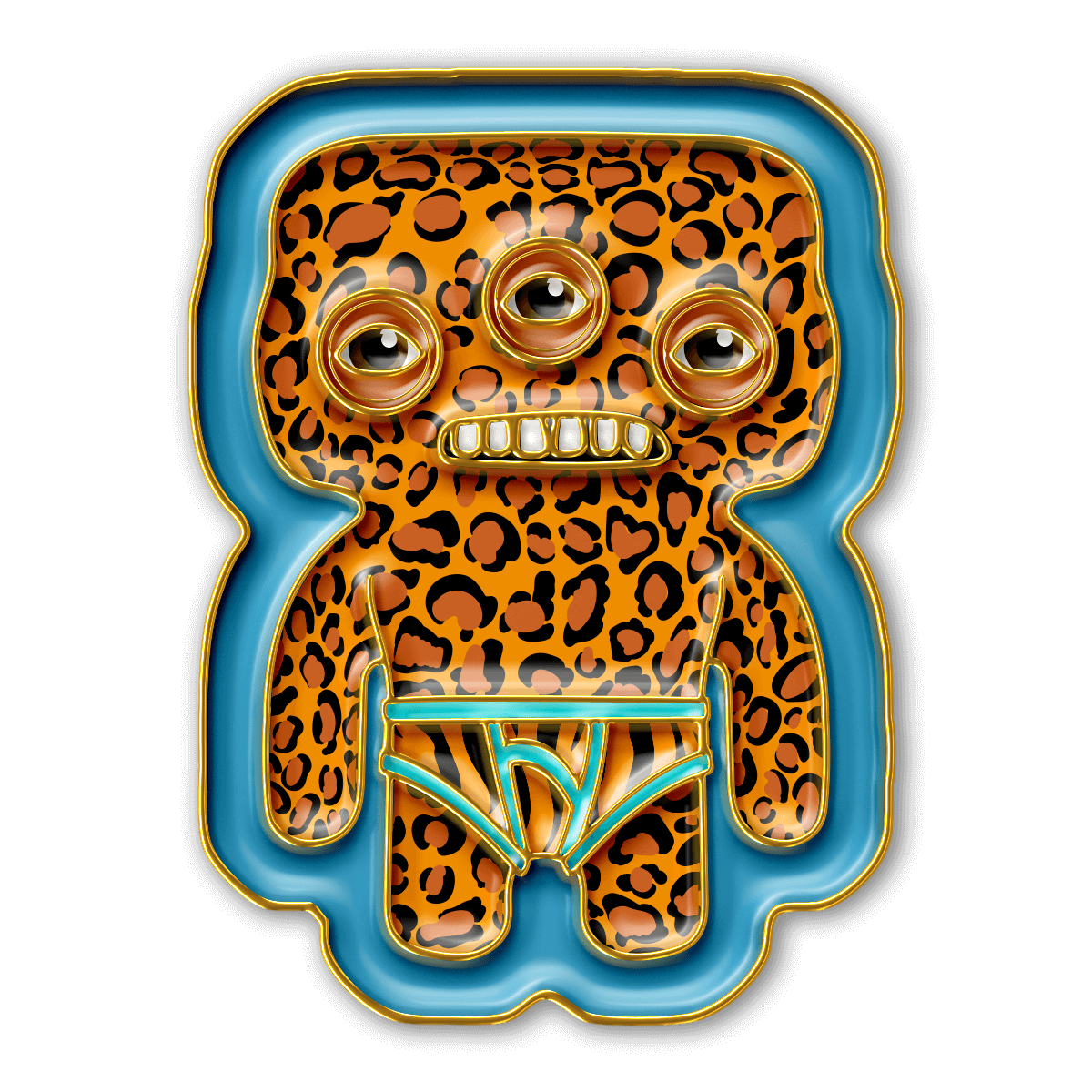 Annoyed Alien Leopard Print asset